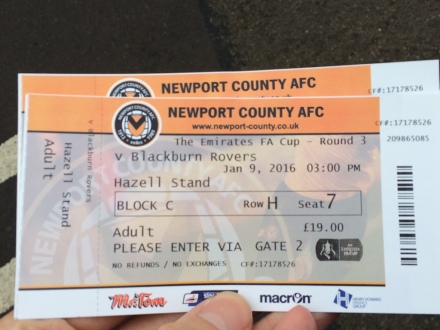 Newport Country v Blackburn Rovers Tickets